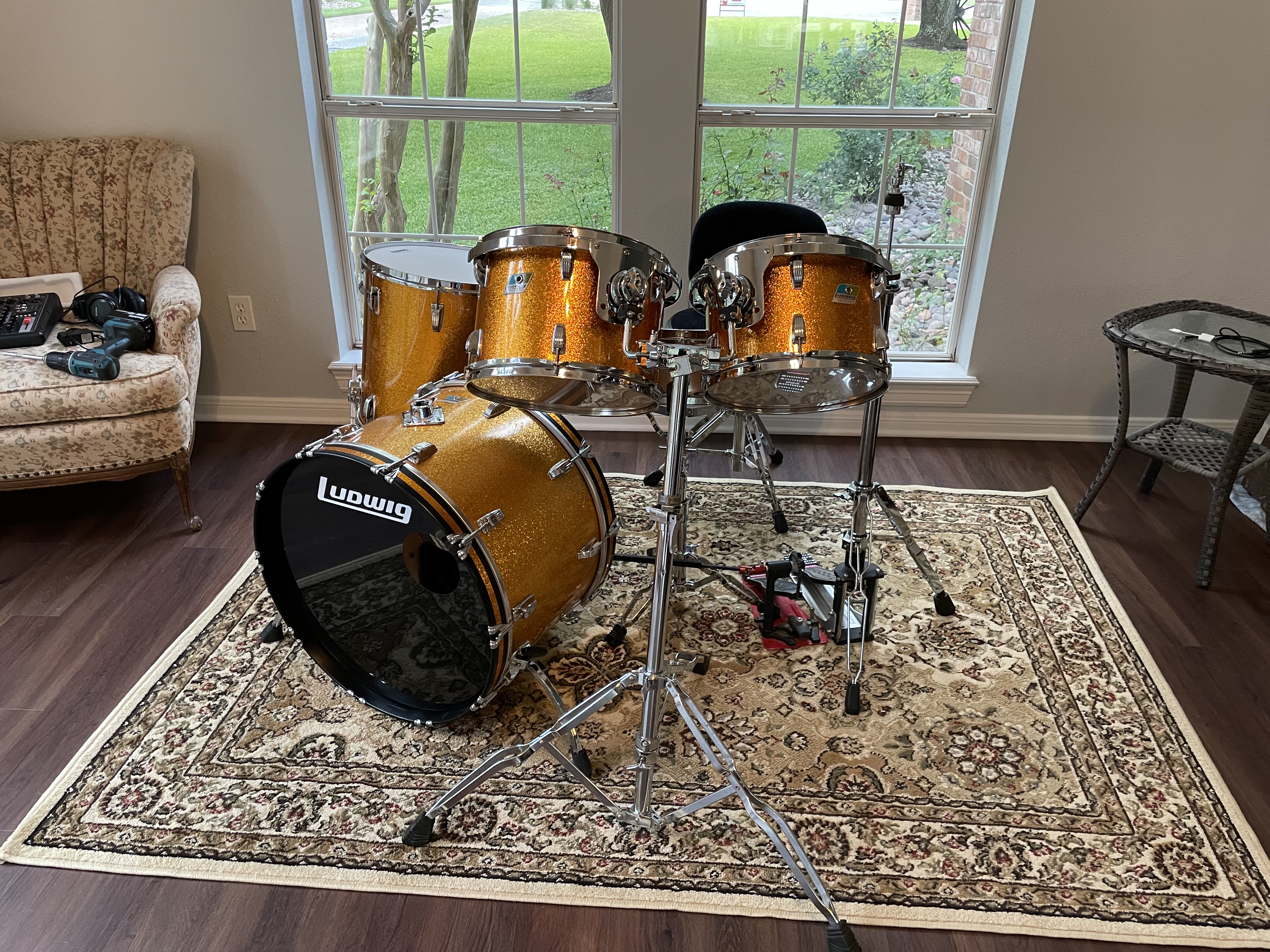 Ludwig Gold Sparkle — Finished kit