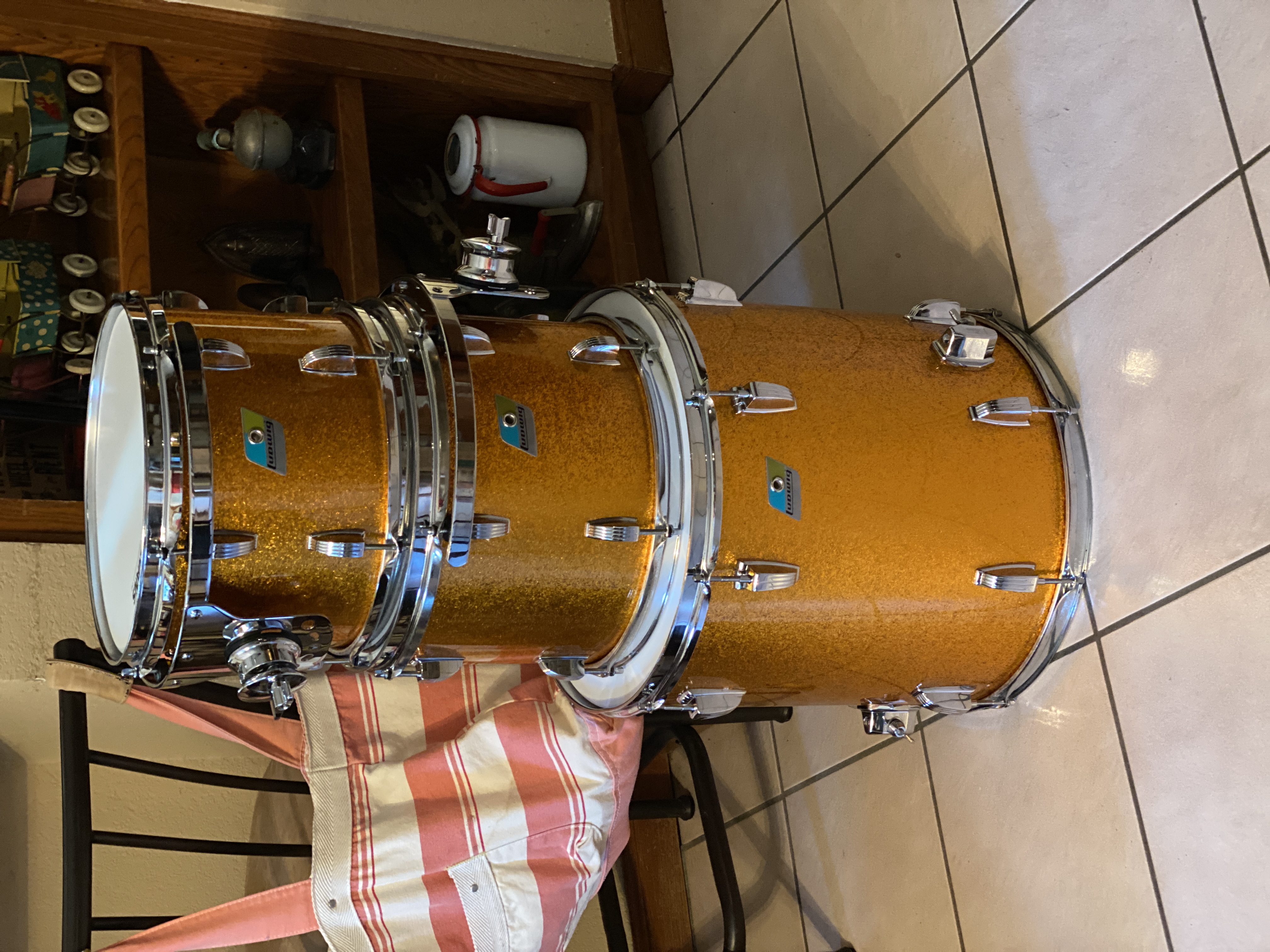 Ludwig Gold Sparkle — Finished kit