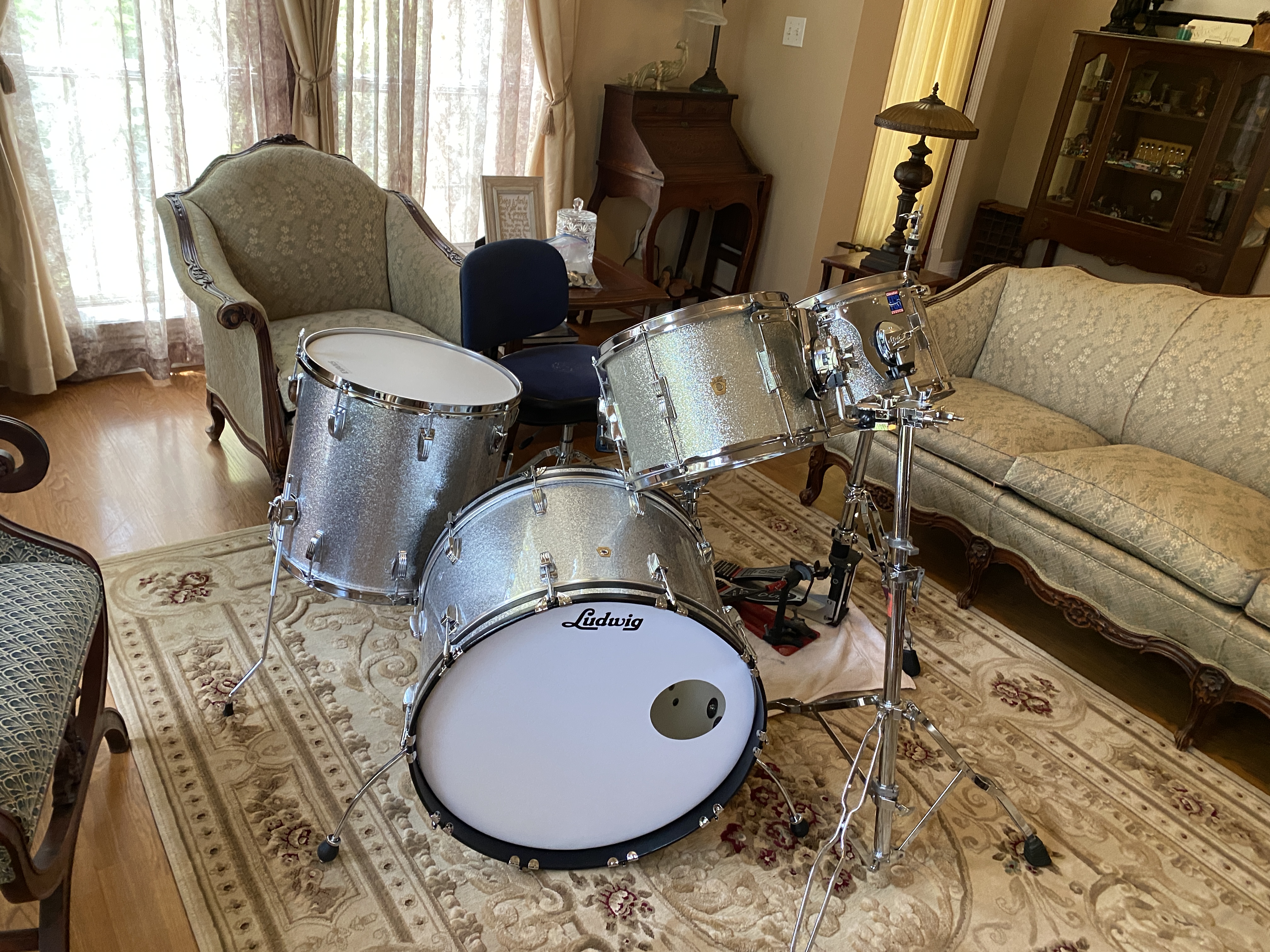 Ludwig Silver Sparkle — Finished kit