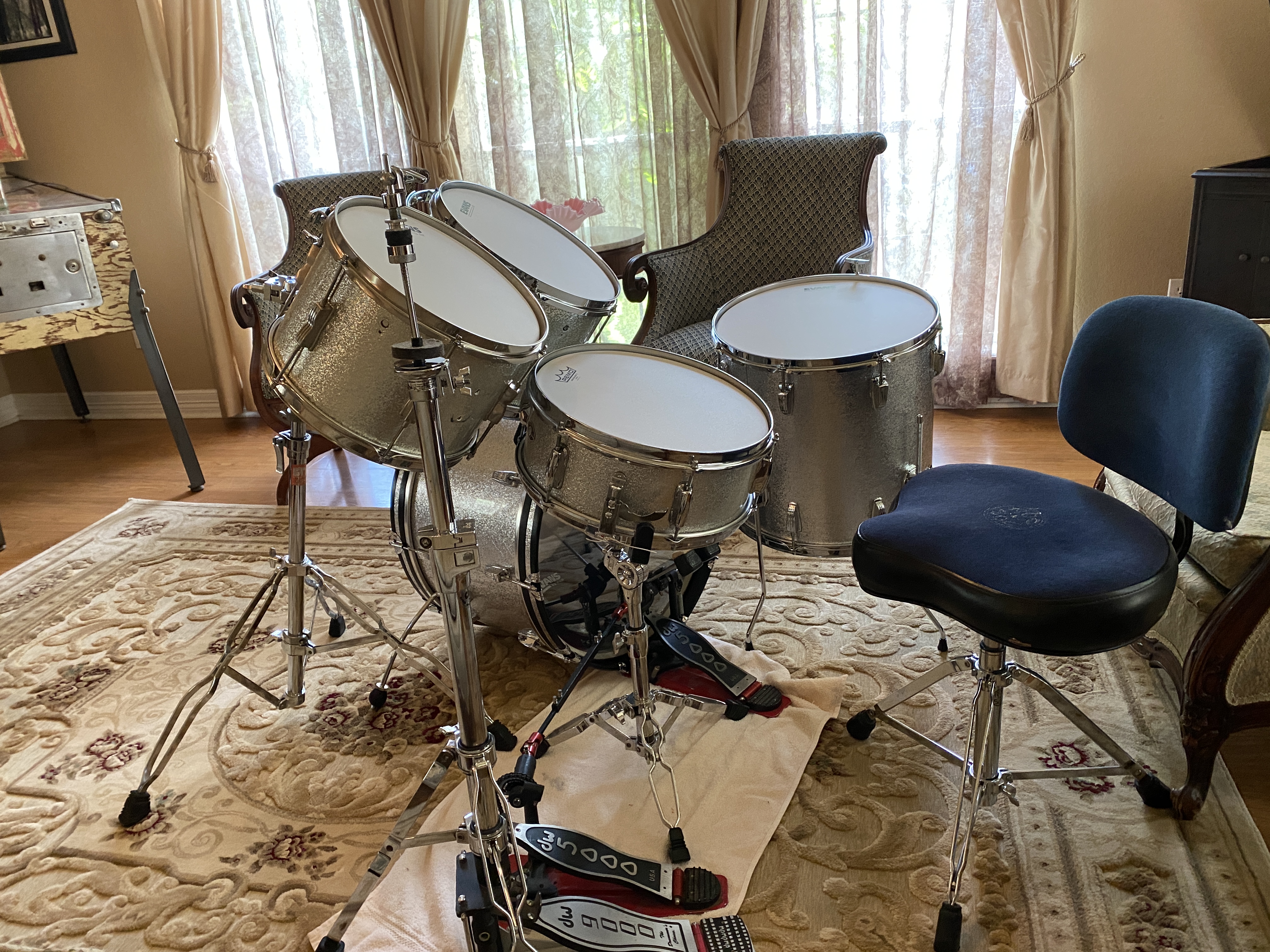 Ludwig Silver Sparkle — Finished kit