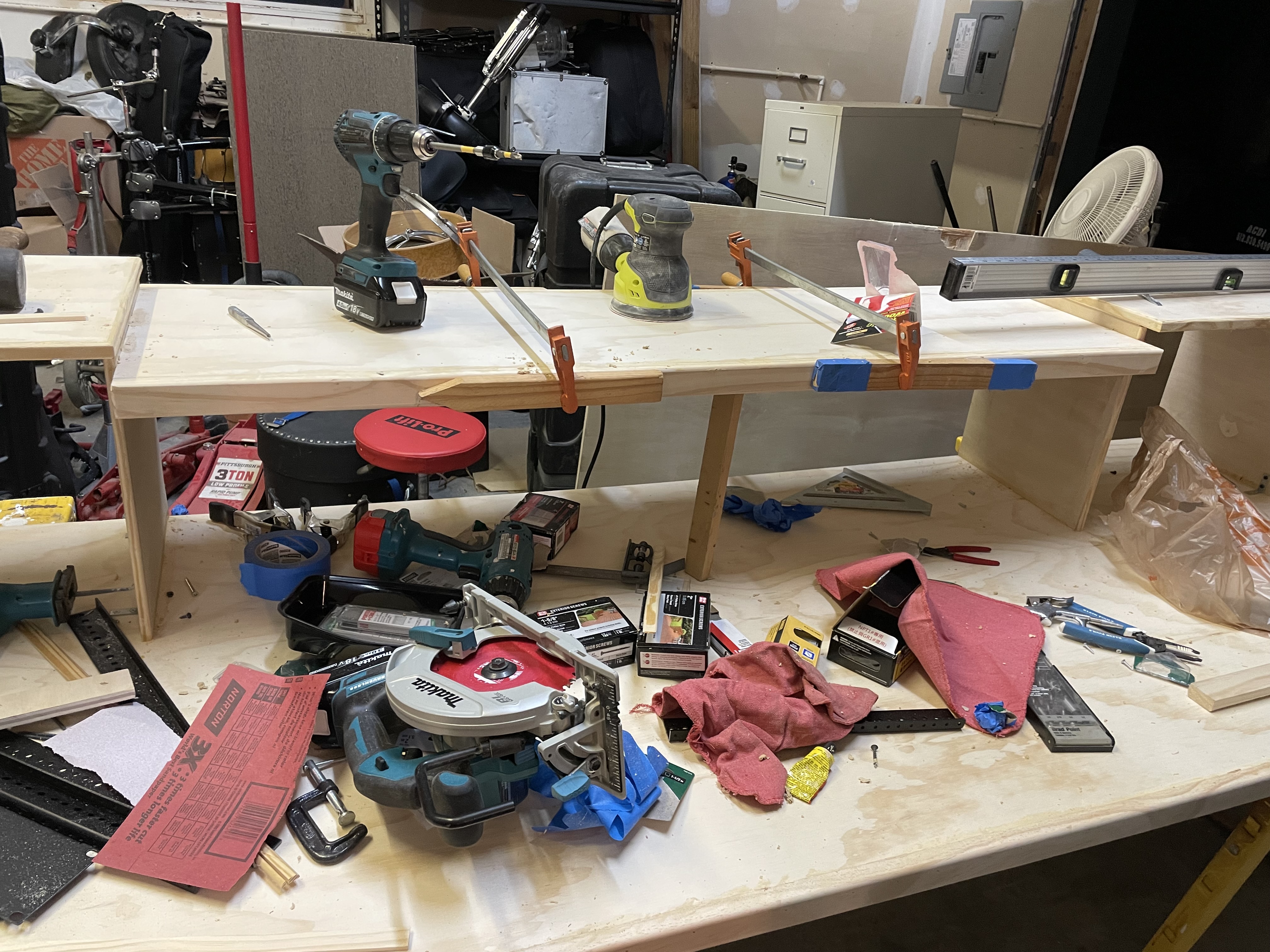 Studio desk and control area