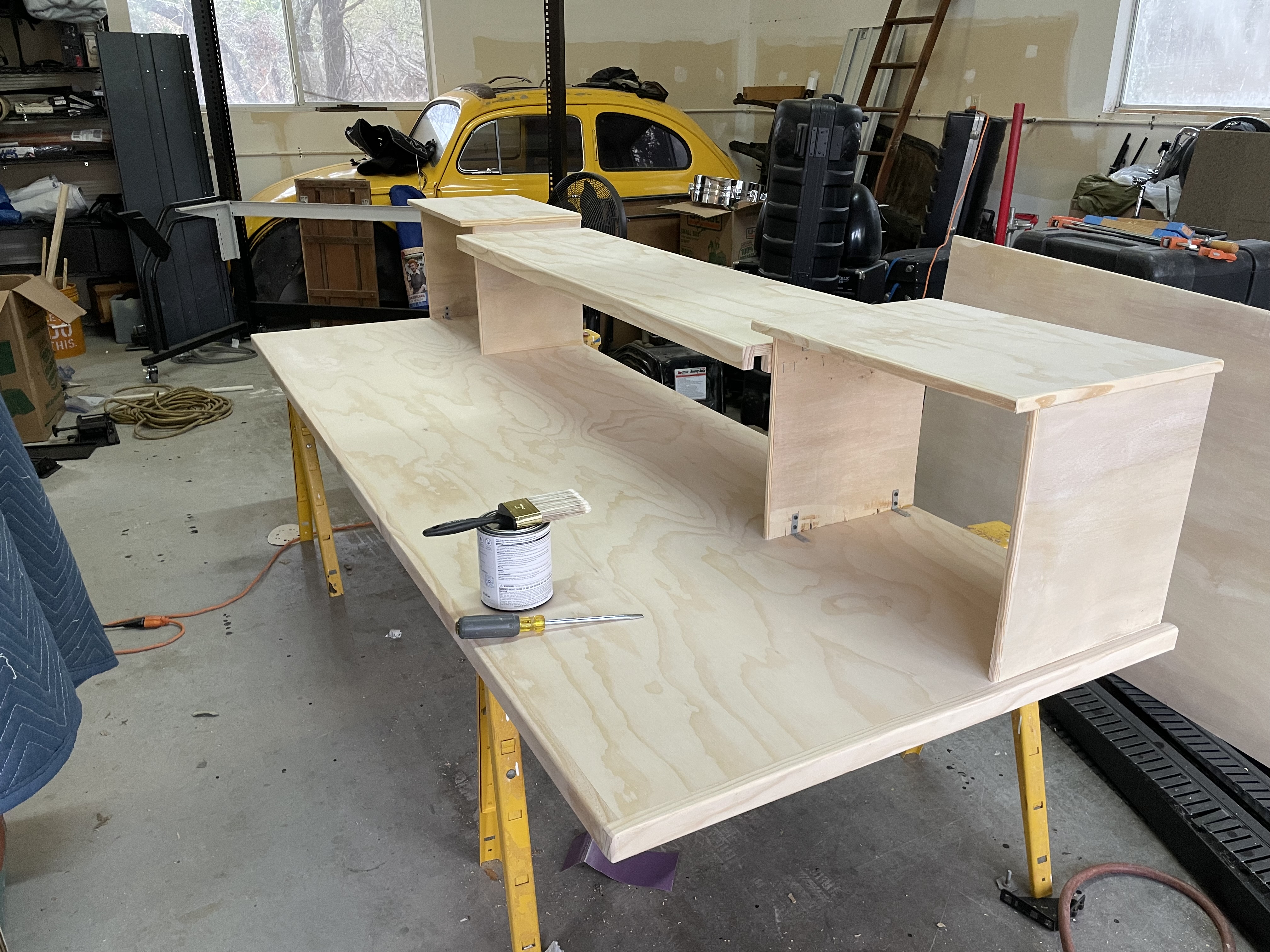 Studio desk and control area