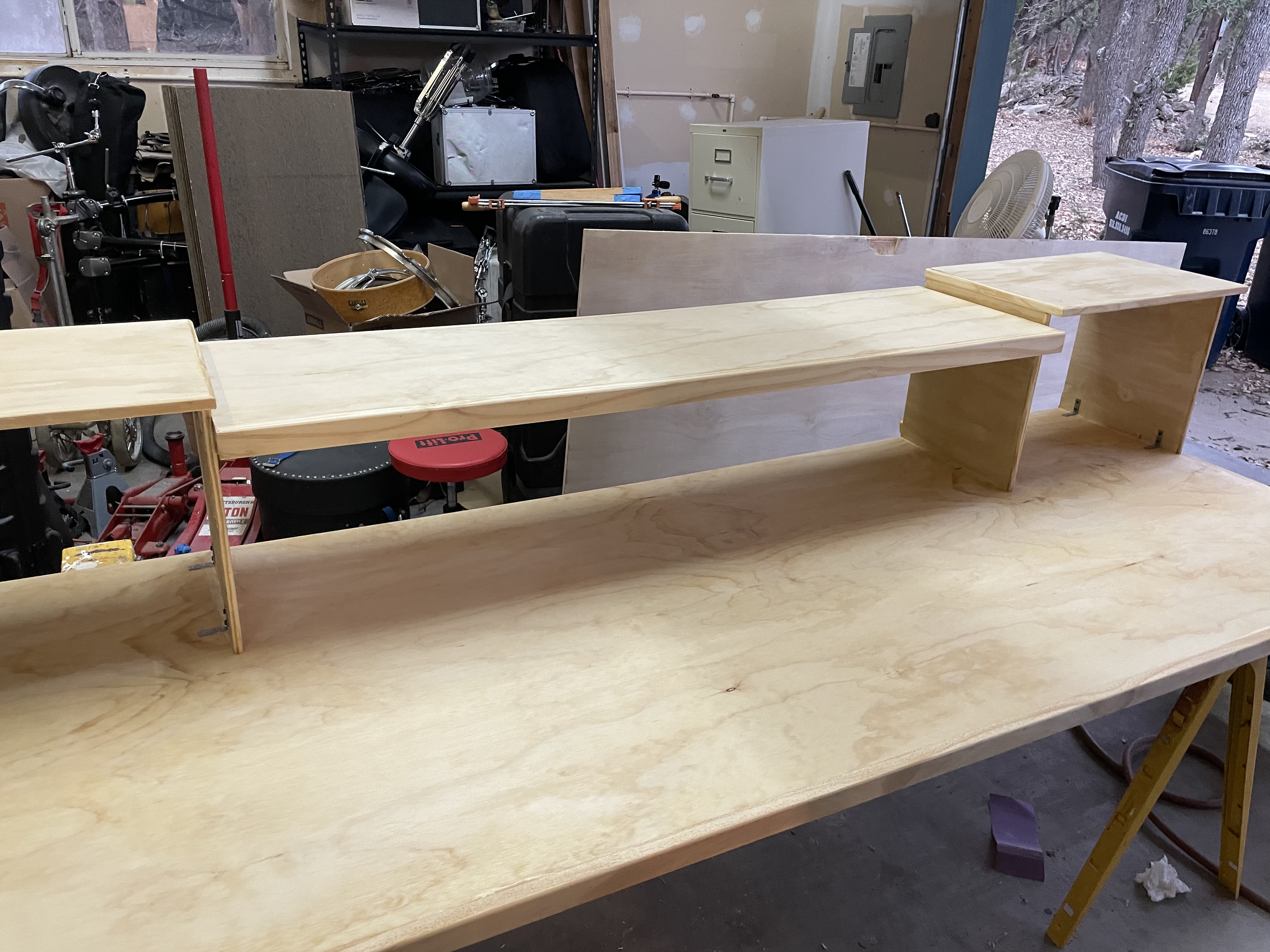 Studio desk and control area