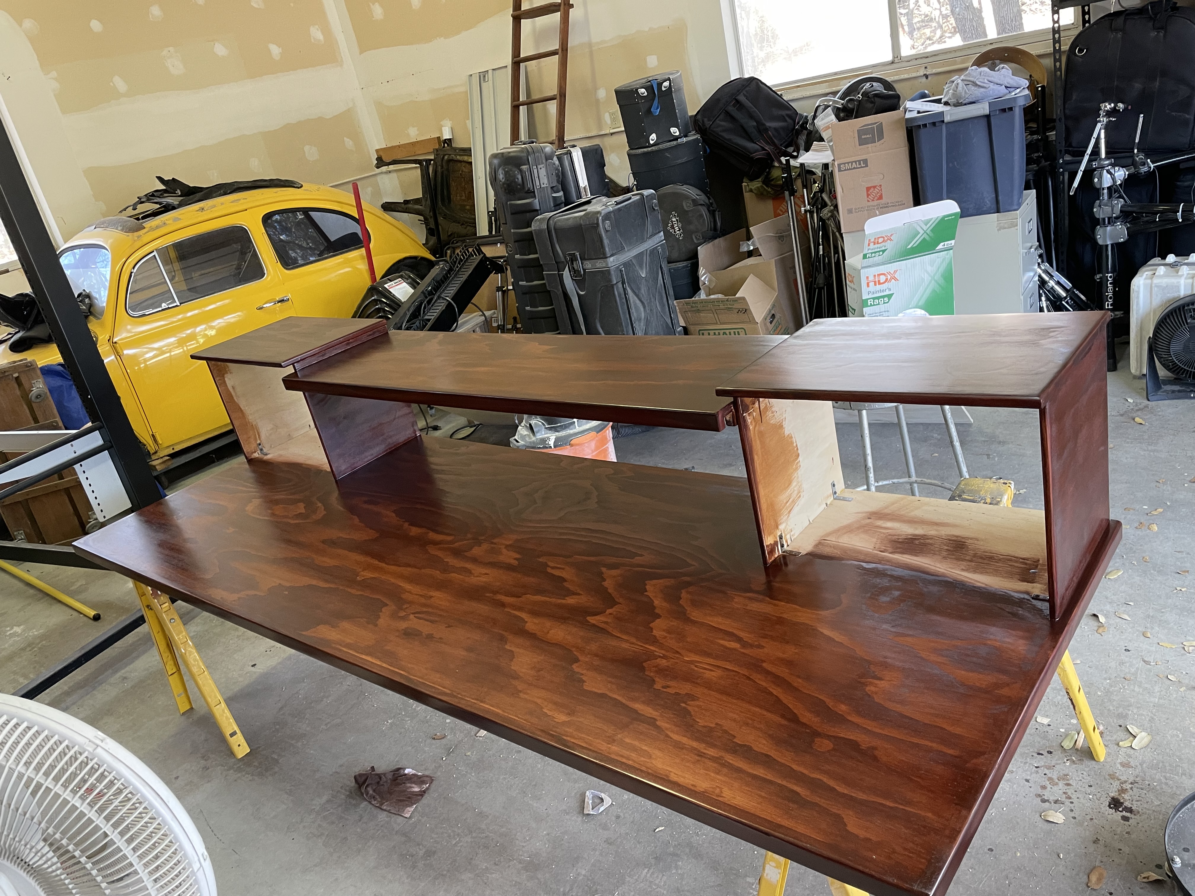 Studio desk and control area