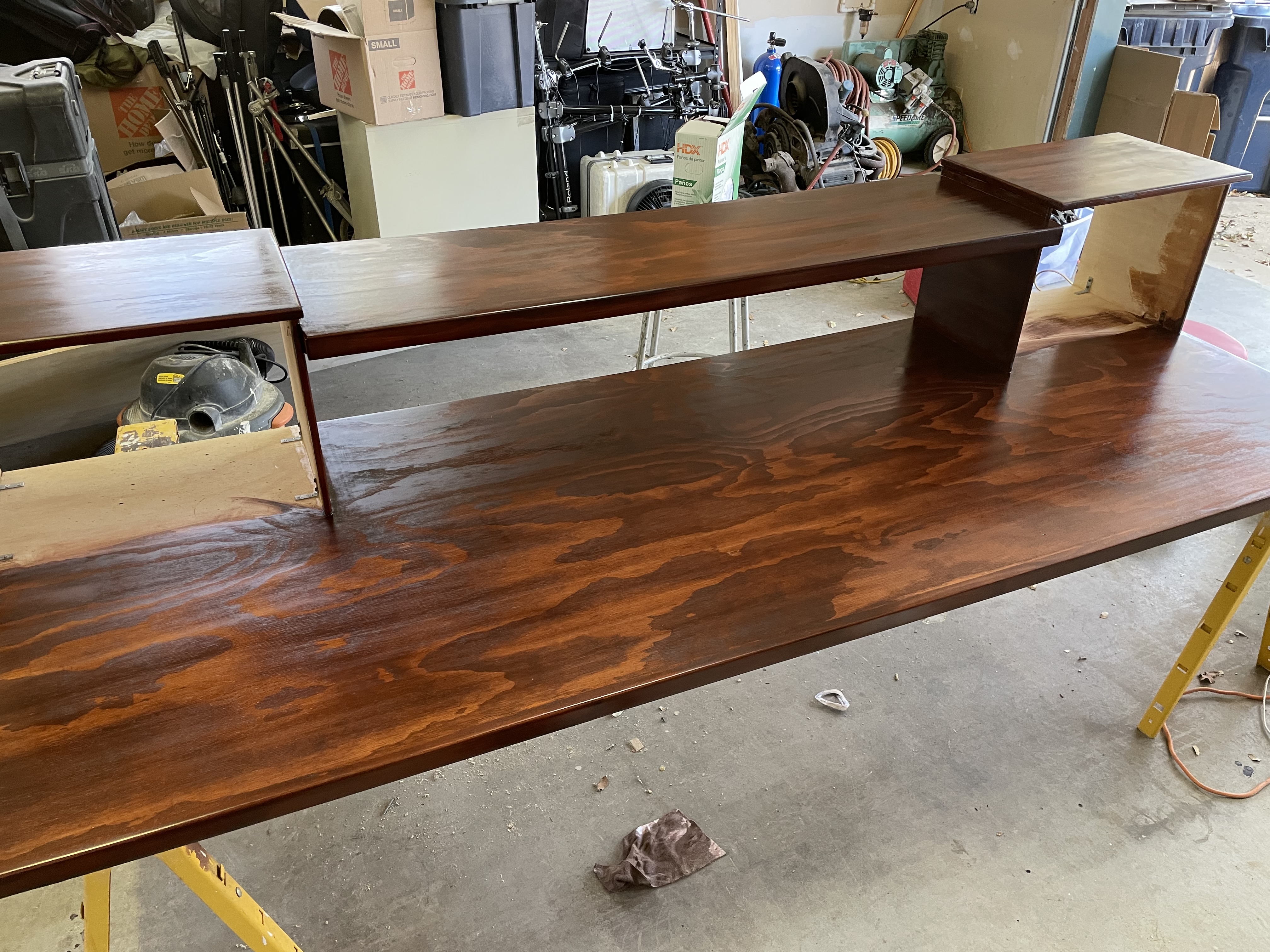 Studio desk and control area