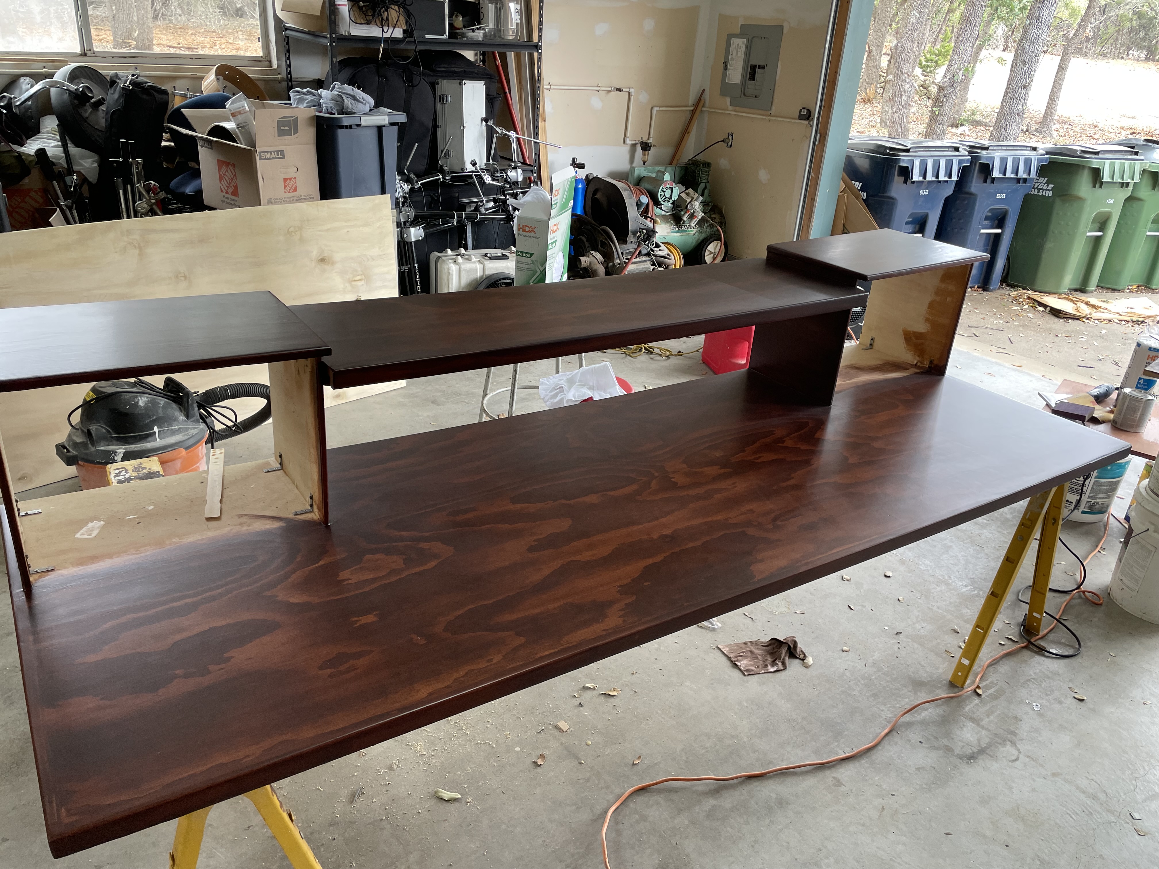 Studio desk and control area