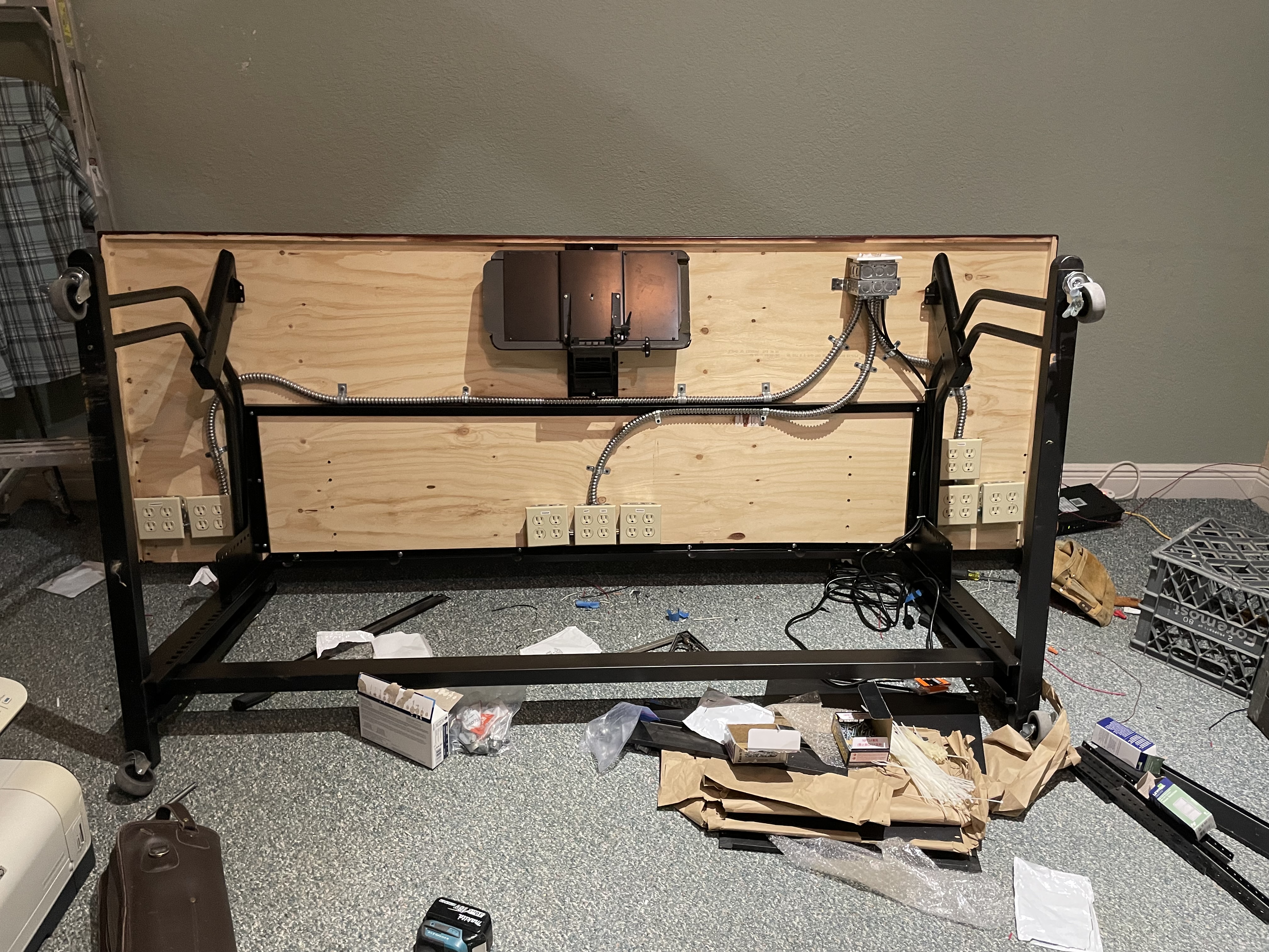 Studio desk and control area